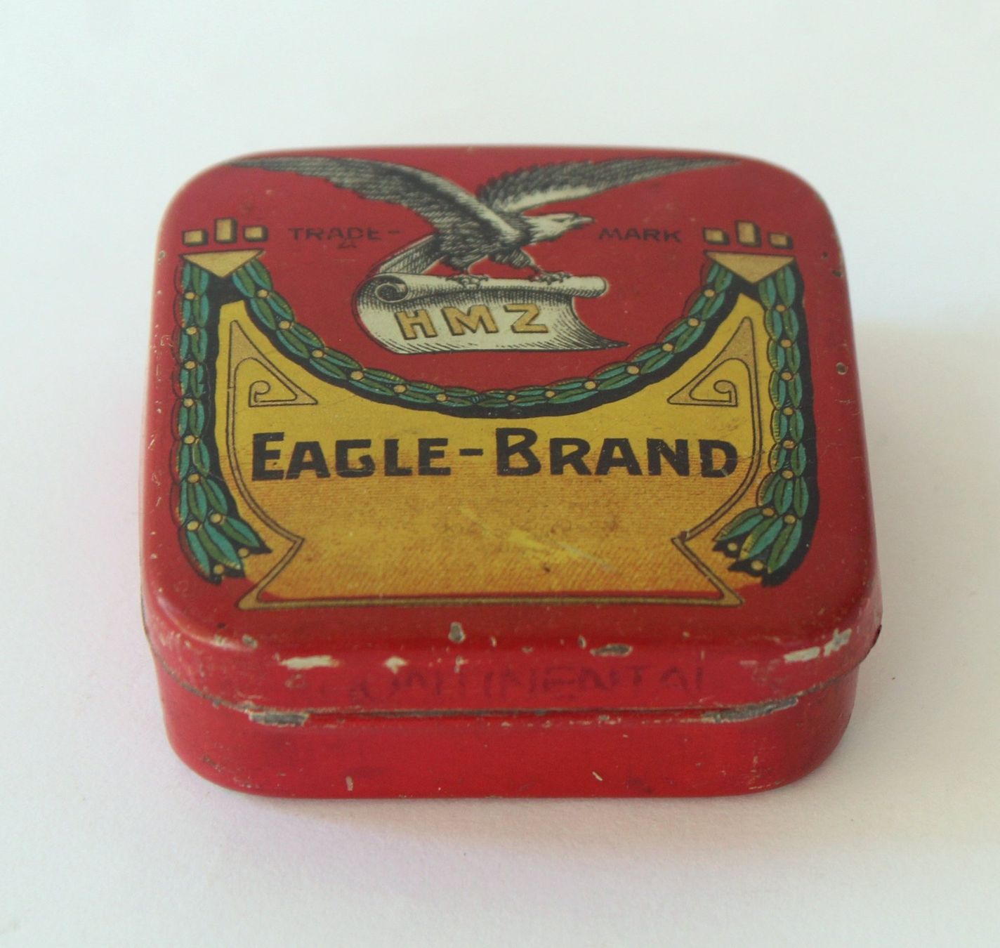 Barattoli: Antike Blechdose Farbband Trade Mark HMZ Eagle Brand – Usato da Zürich venduto da Auctionata 1