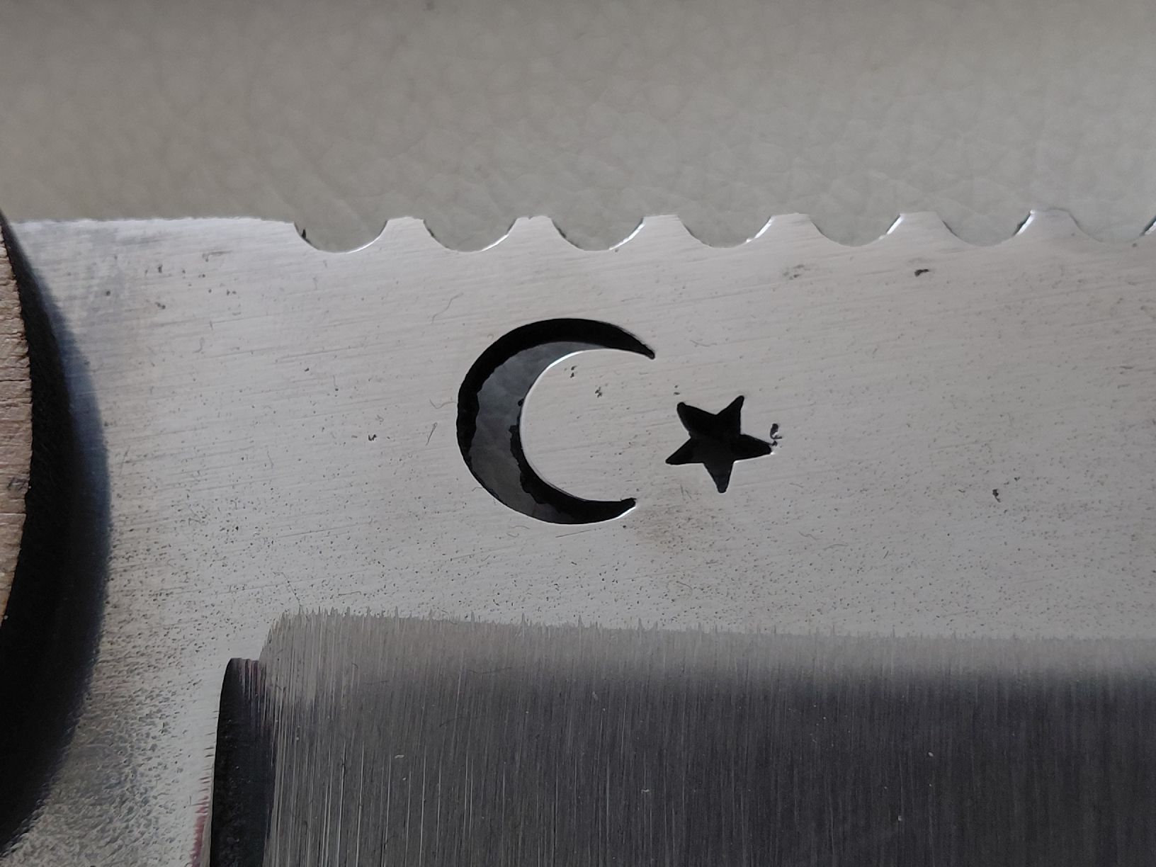 Posate: Türkisches Messer mit Holzgriff und Lederscheide – Nuovo (secondo la descrizione) da Belp venduto da mar_76s8 2