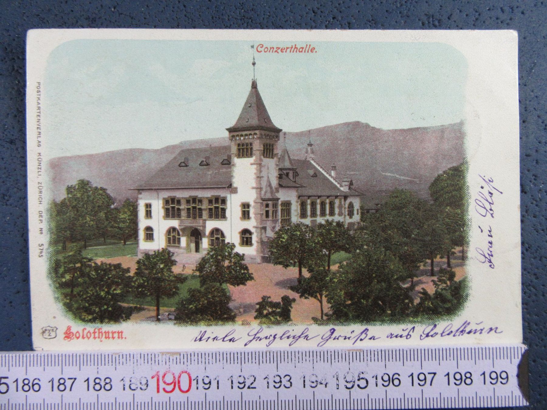 Cartes postales: SOLOTHURN 1902 CONCERTHALLE SO AK – D'occasion à Ettingen par Hausi4711