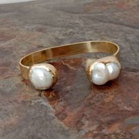 Wunderschön Perlen Armband Perle dia 6 cm Bracelet Echt Vrai