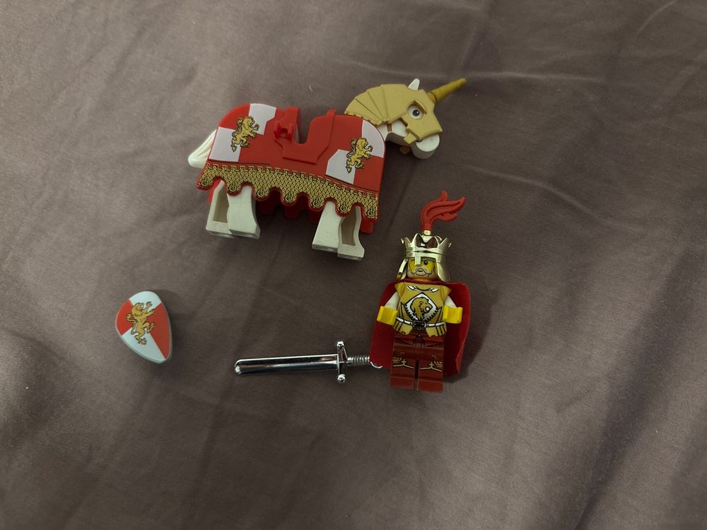 Lego - Castle - Kingdoms - König mit Pferd (cas441) (Gebraucht) in ...