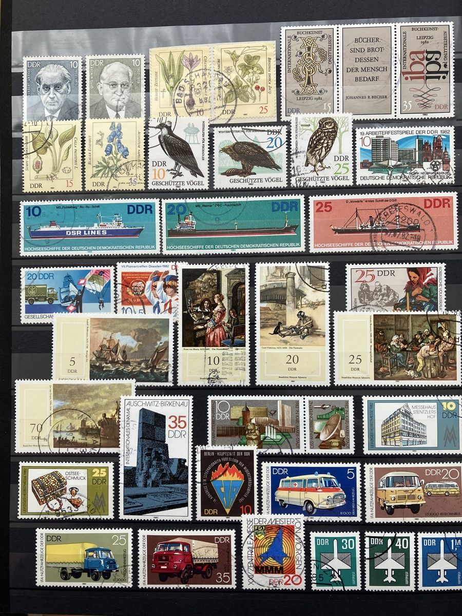 Alle Briefmarken: Deutschland DDR gest./postfr. 6s 1980-83 – Gebraucht aus Cham von Diablo1232 4