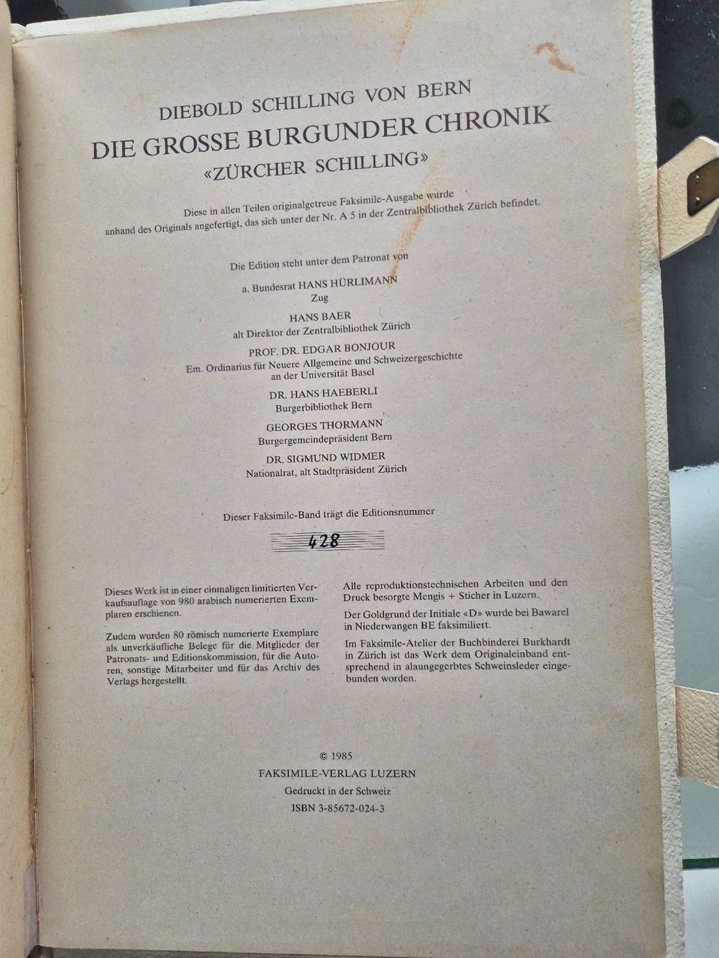 Livres: Die grosse Burgunderchronik mit Kommentarband – D'occasion à Kräiligen par Godebert 1