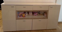 Sideboard beige mit Ablagefächern akzeptabler Zustand