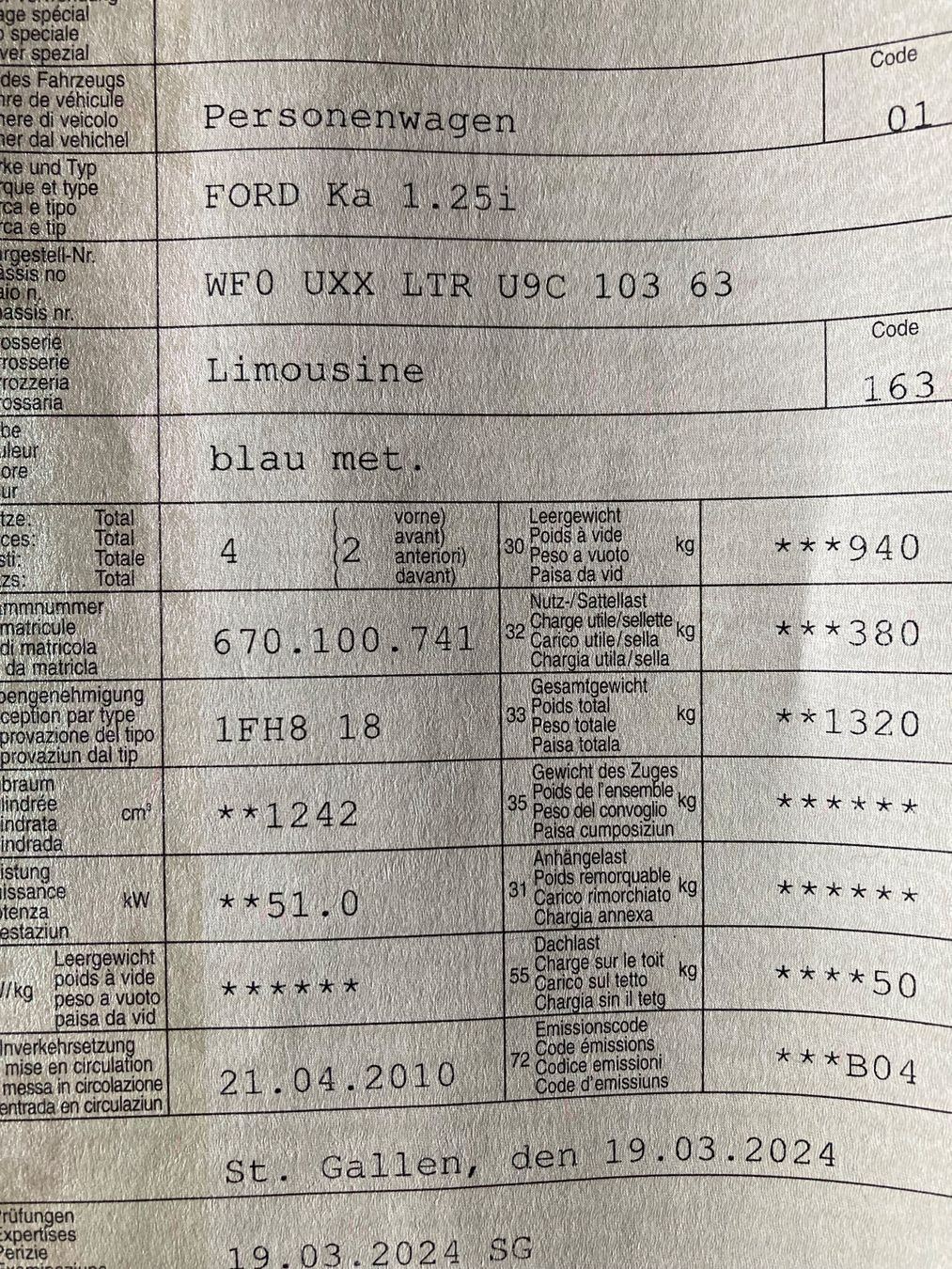 Ford Automobili: Hübscher kleiner Ford Ka – Usato da Rebstein venduto da Billiwald 9