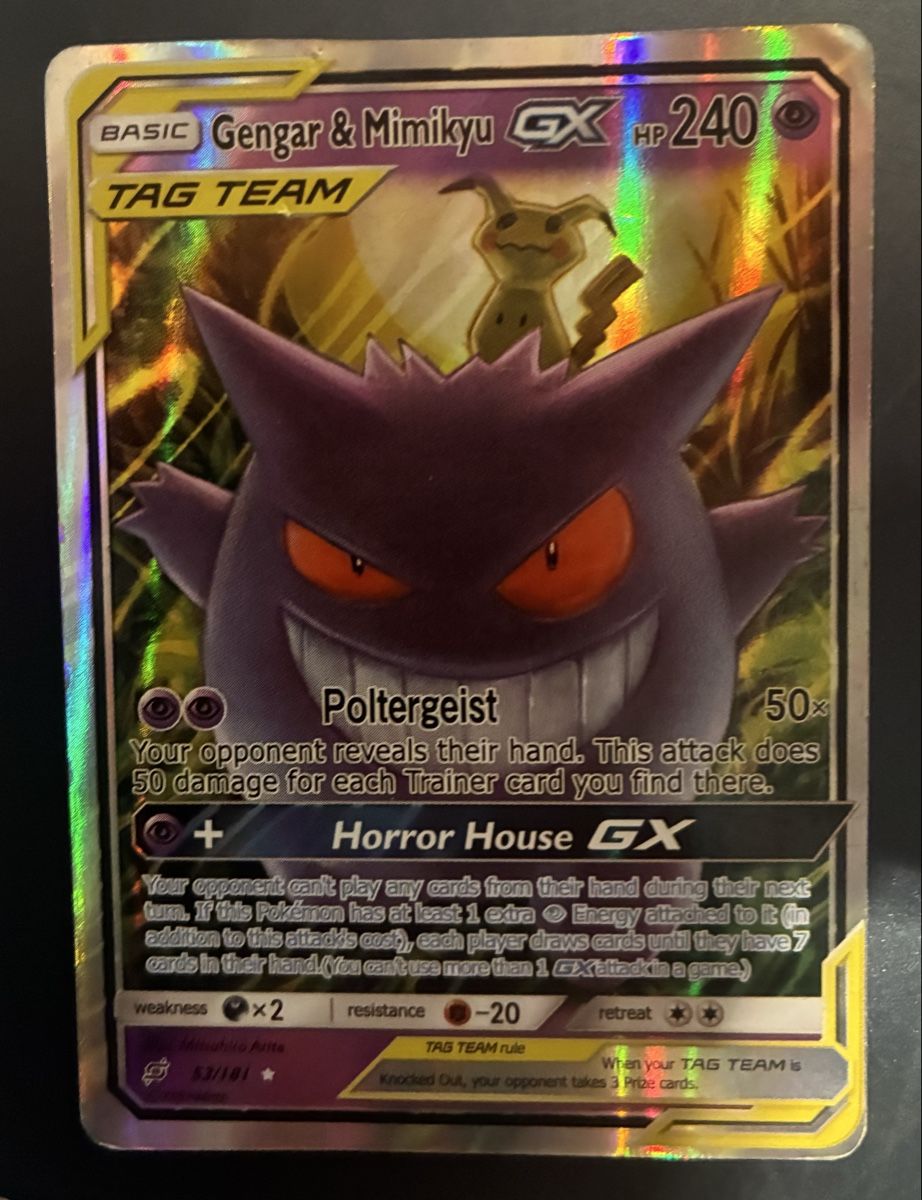 Pokémon Carte collezionabili: Gengar & Mimikyu – Usato da Seon venduto da fil.sim36