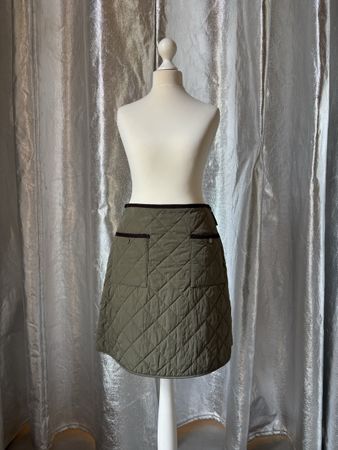 MAX MARA WEEKEND Jupe Gesteppt Olivgrün Gr. 38 – NEU