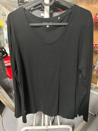 Damenshirt langarm schwarz Gr. xxl