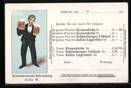 Ganzsache PP9B11 /02: Berlin, Schlossbra