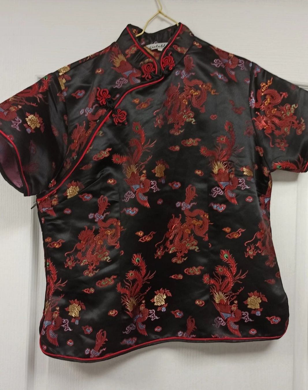 Top: Top chinois noir XL neuf – Nuovo (secondo la descrizione) da Leytron venduto da SoniaGreen