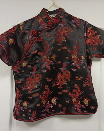 Top chinois noir XL neuf