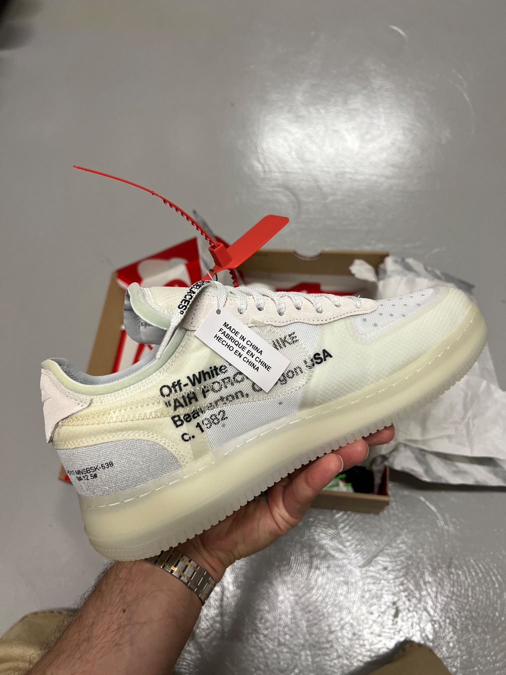 Nike Scarpe da uomo: Air Force 1 Low Off-White - EU 45.5 – Nuovo e nell'imballaggio originale da Bern venduto da ElevenFive 6