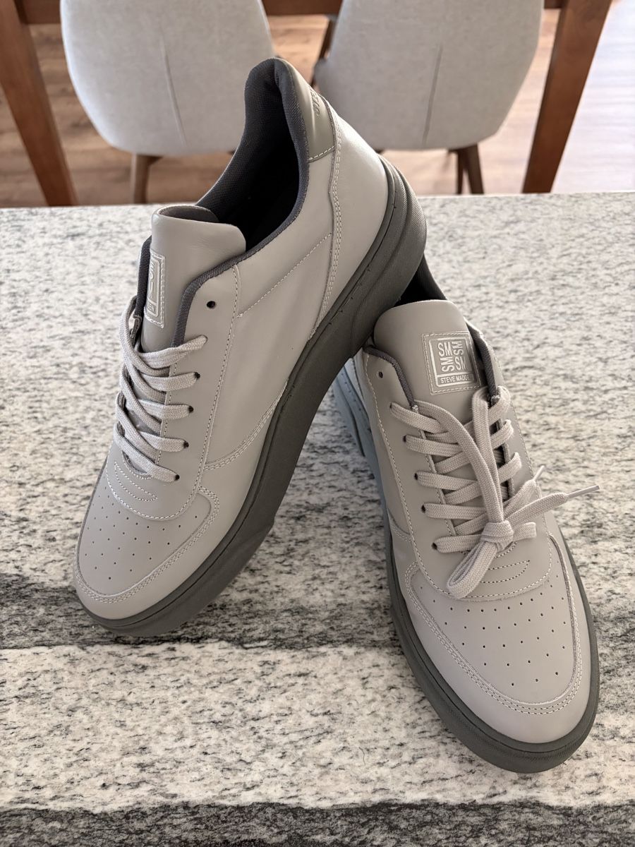 Steve Madden Scarpe da uomo: Steve Madden - Brent - Sneaker - light grey - Grösse 45 – Nuovo (secondo la descrizione) da Laupersdorf venduto da JasperQuin 2