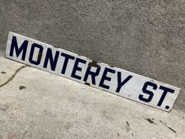 Monterey street usa Strassenschild