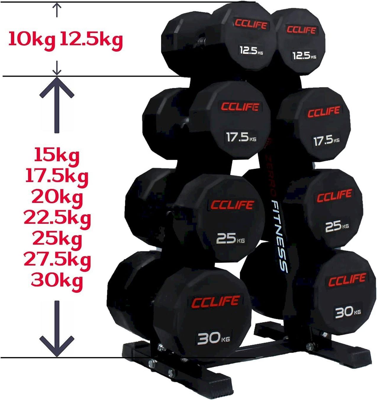 Panche per pesi: CCLIFE Hantelständer 300kg – Nuovo e nell'imballaggio originale da Bottighofen venduto da zaap 4