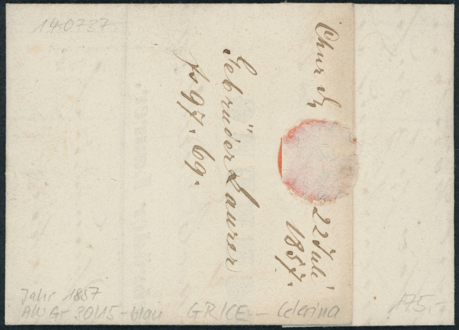 Alle Briefmarken: GR Celerina - Stabstempel - Brief – Gebraucht aus Schindellegi von leecollect 1