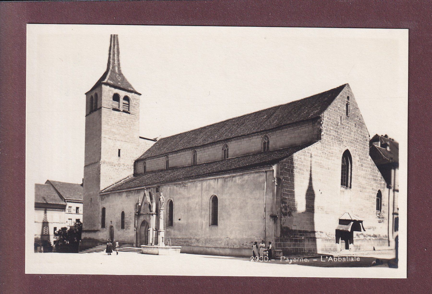 Ansichtskarten: PAYERNE - Abbatiale – Gebraucht aus Pully von nicecards