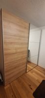 Grosser Schiebetürenschrank mit Spiegel & Holzoptik 