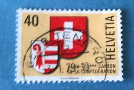 Nr.621 mit Stempel   Kanton Jura Wappen 1978  