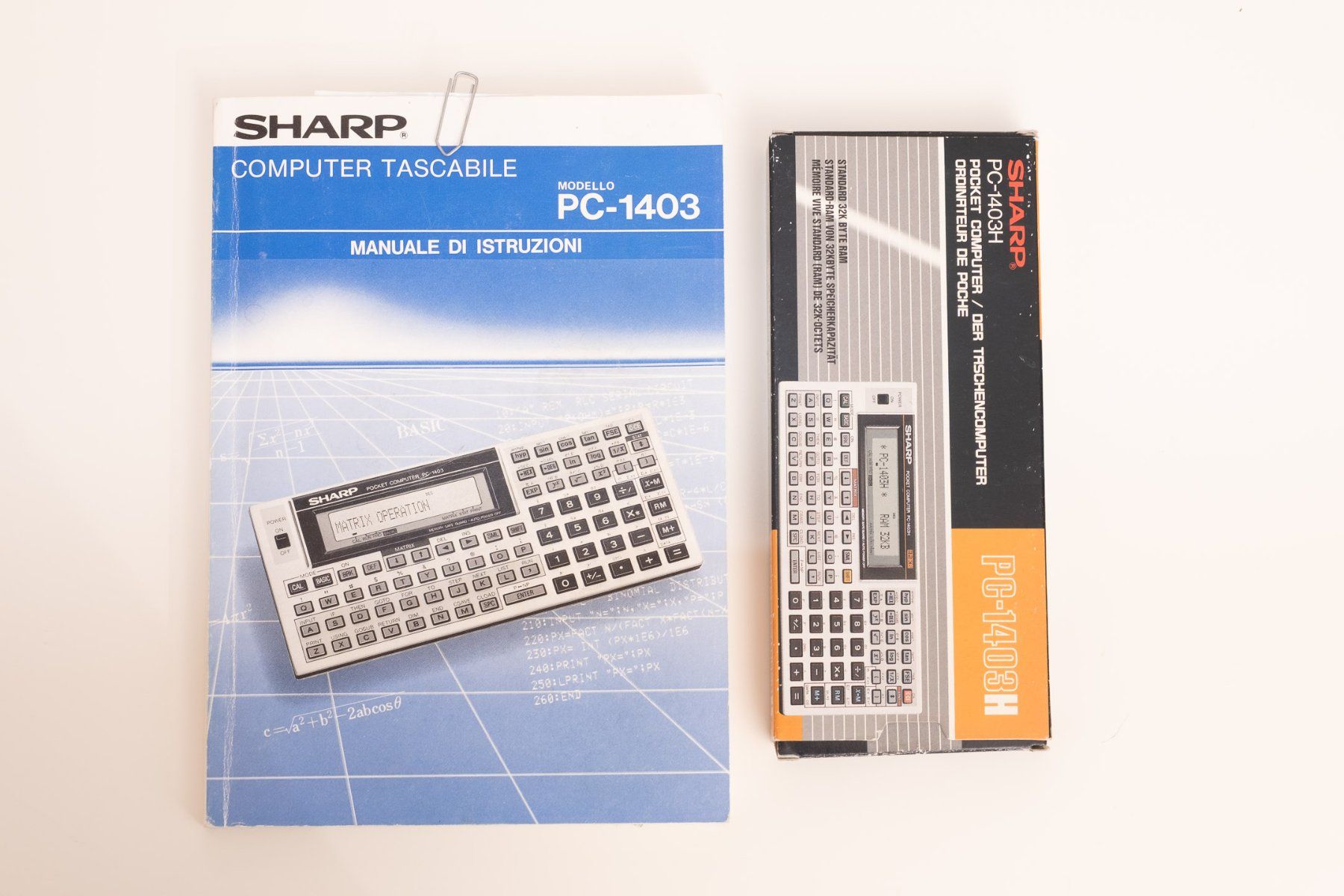 Calculatrices: Vintage Taschencomputer Sharp PC-1403H – D'occasion à Zürich par yrtc 3