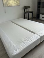 Sommiers de lit jumeaux blanc 90x200cm bon état