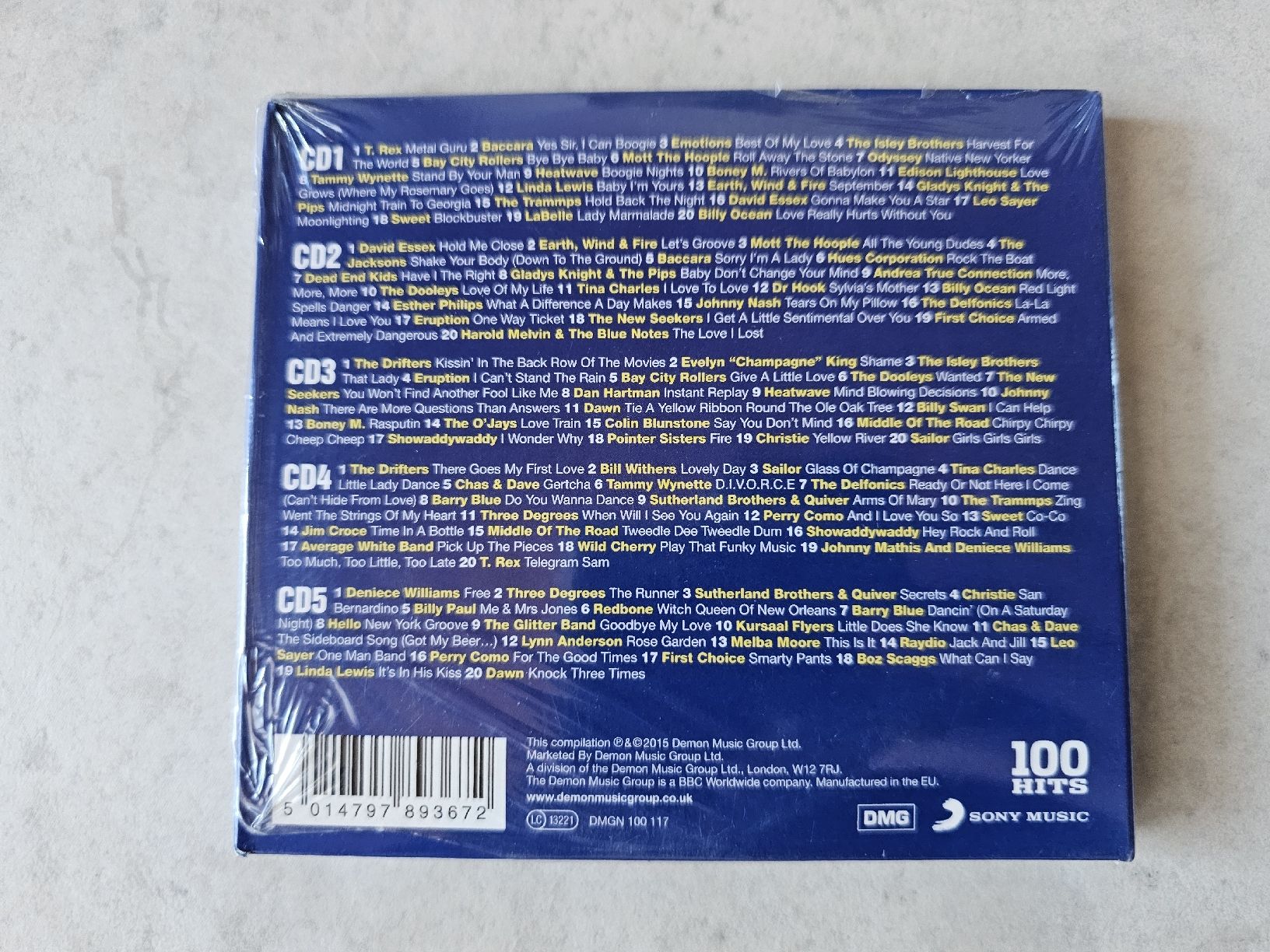 CD: Chartbusters 70's - 100 Hits  /  5 CD Set Fabrikneu – Nuovo e nell'imballaggio originale da Schneisingen venduto da backstore24 1