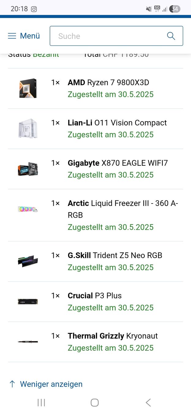 Amd PC: Gaming Pc Amd 9800x3d Rtx 4080 Super – Nuovo (secondo la descrizione) da Zetzwil venduto da Samuelwae 2