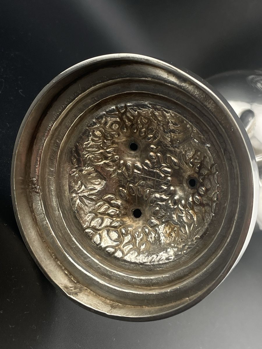 Bicchieri: Chinese Export Silver 19th - Antique Bamboo&Dragons Chalice – Usato da Genève venduto da PepitesdAlor 6