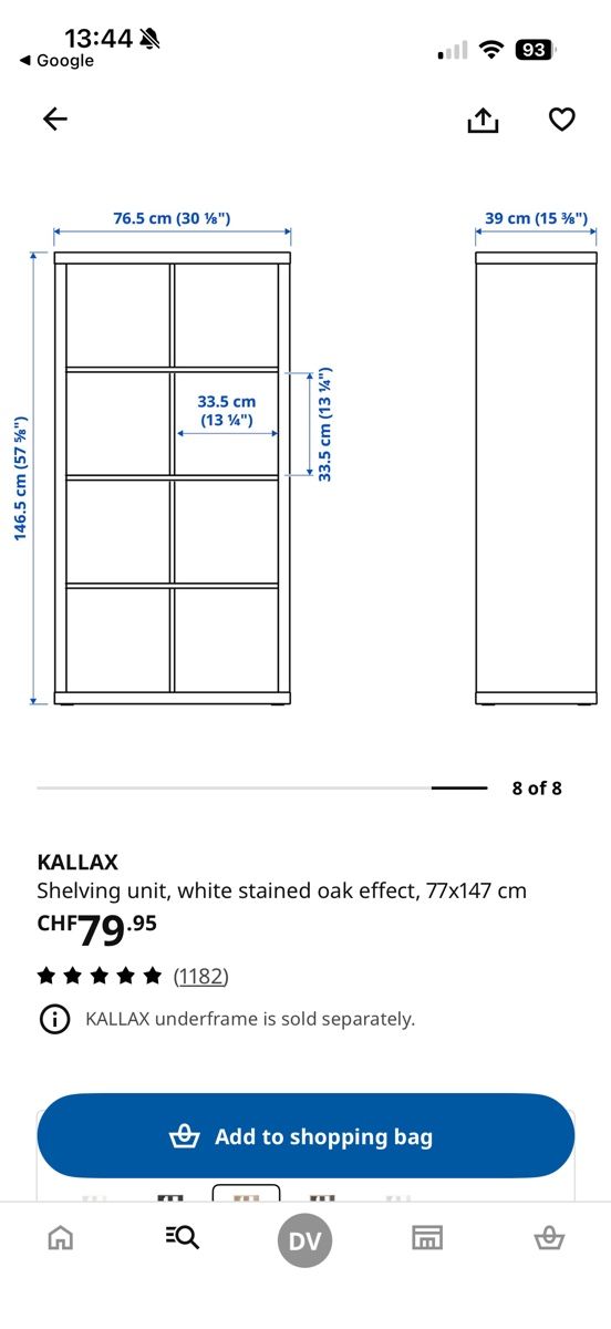 Scaffali: IKEA KALLAX shelf – Usato da Zürich venduto da din_gxw8 3