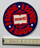 I LOVE avanti (Punkte) / ca. 70er/80er Jahre (Abziehbild)
