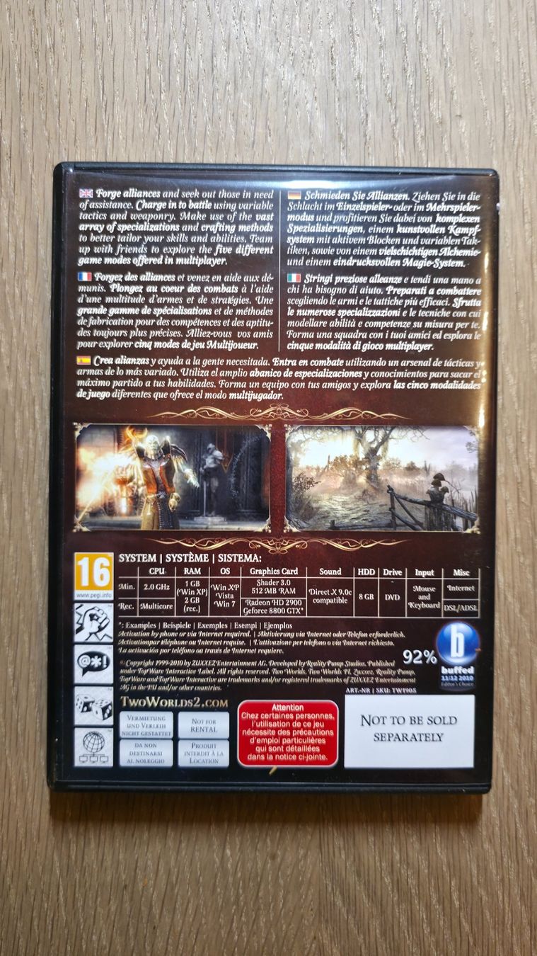 Giochi: PC, Game, Rollenspiel, Two Worlds 2, OVP – Usato da Sirnach venduto da TheMrFreeman 6