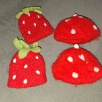 🍓Süsse Eierwärmer aus Filz🍓 toller Eaychater🍓
