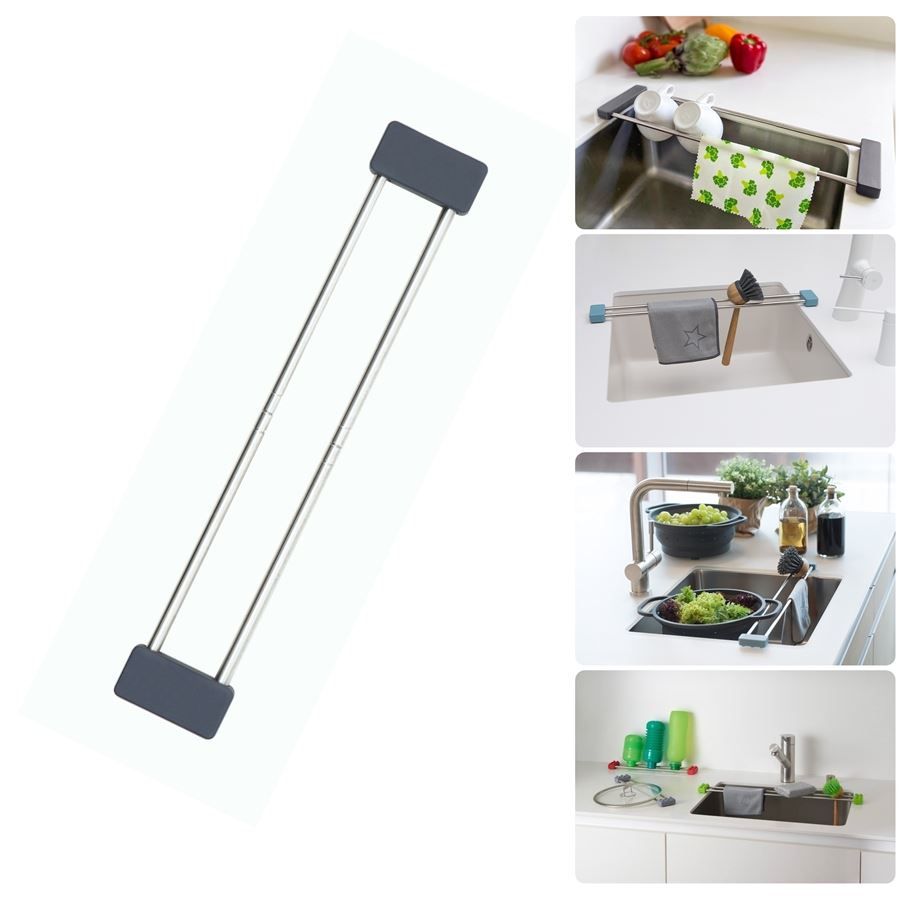 Supporti a parete: Dripline anthrazit 3in1 Lappenhalter etc – Nuovo e nell'imballaggio originale da Wettingen venduto da kochshop