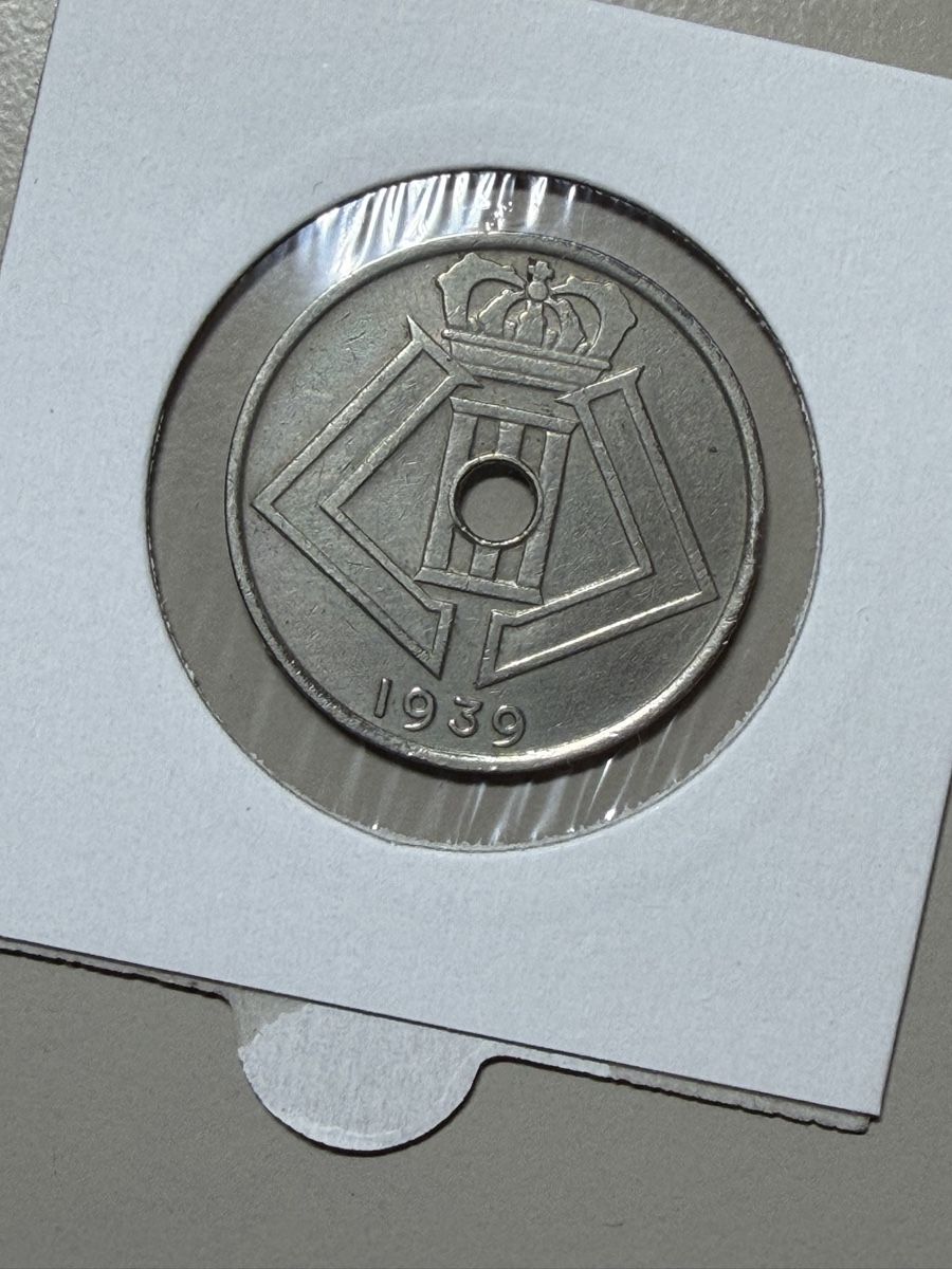 Tutti le monete: Belgique - 25 centimes - 1939 – Usato da Payerne venduto da Mike1682 1