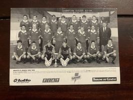 Servette FC SFC Vintage Mannschaftskarte Champion 1994