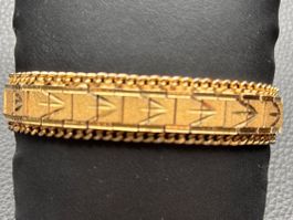 Bracelet vintage articulé plaqueé or