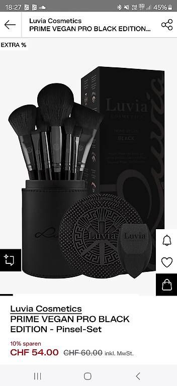 Make-up: Luvia Cosmetics Pinsel Set – Usato da Staufen venduto da sandy23