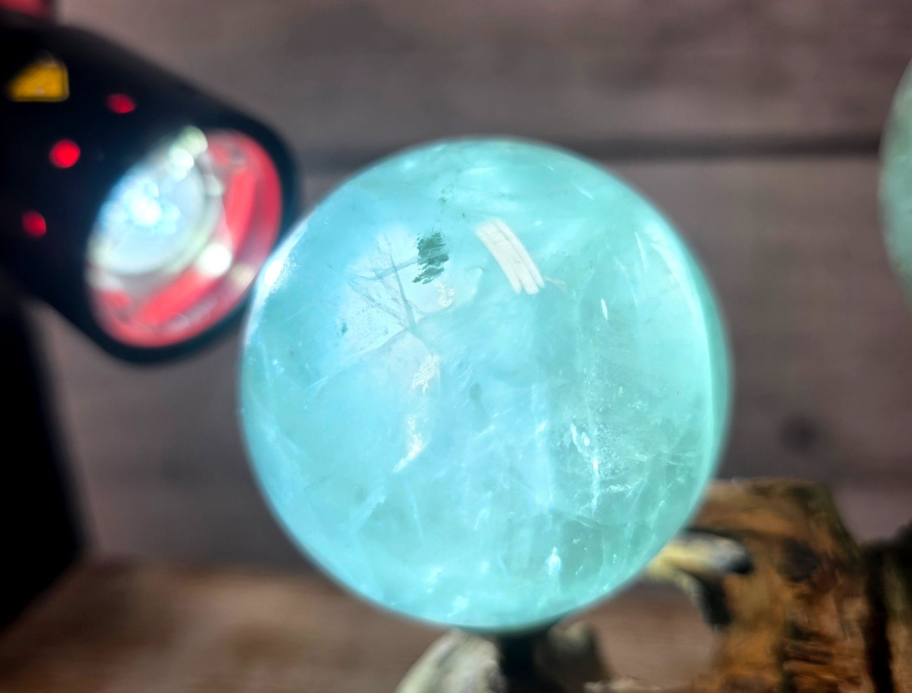 Minerali & Pietre curative: Fluorit Kugeln Set auf Schwemmholz 646g – Nuovo e nell'imballaggio originale da Matzingen venduto da Shay_Crystalz 1