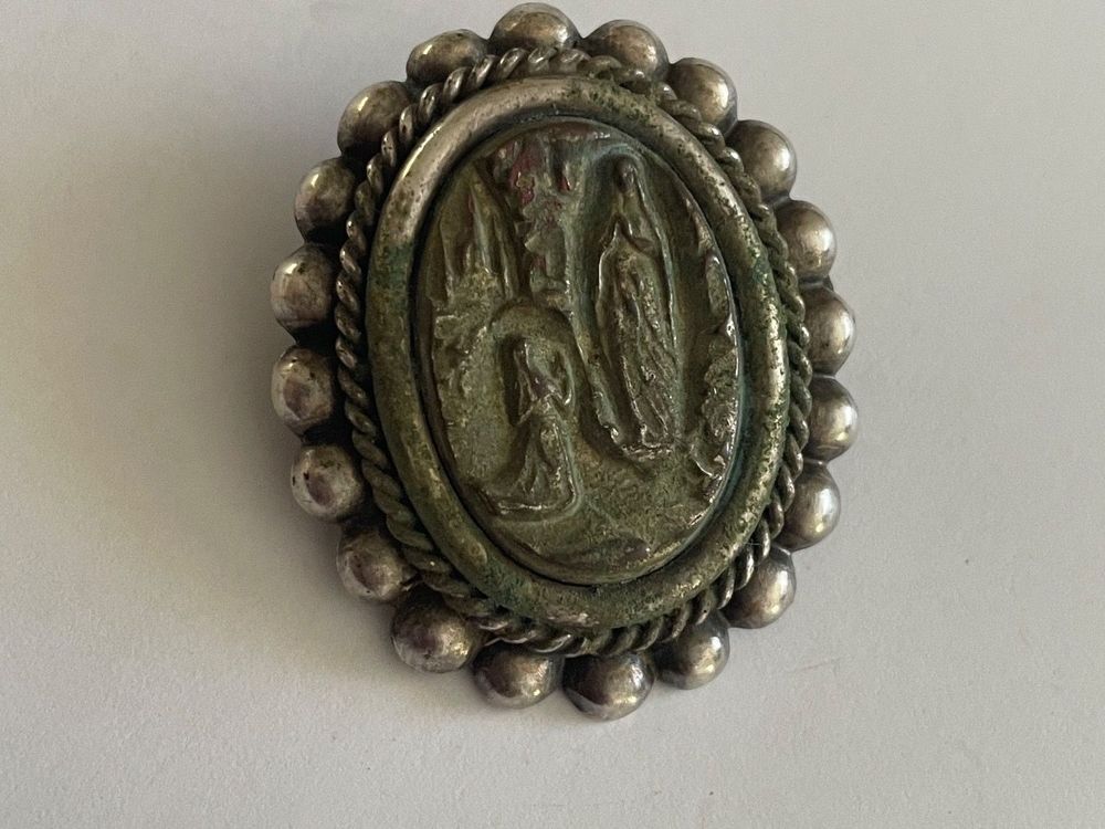 Broche Ancienne Argentée - Circa Années 1900, Bon état D'usage - Pièce Vintage Et De Collection
