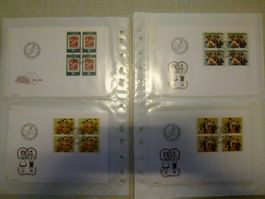 24 Briefmarken Couverts 4er Blöcke - Liechtenstein - Olympia