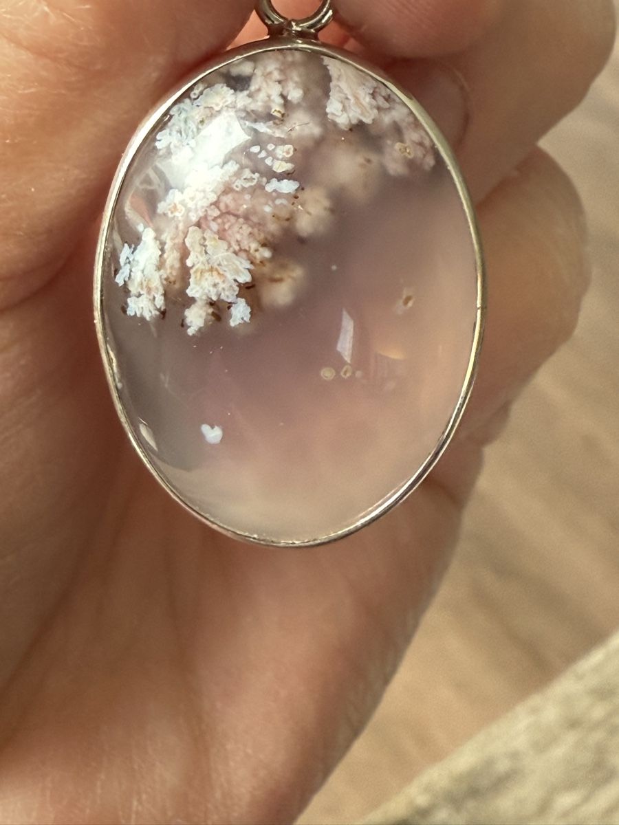 Ciondoli: Silberanhänger mit Achatstein Moss – Nuovo e nell'imballaggio originale da Ebikon venduto da elischka 1