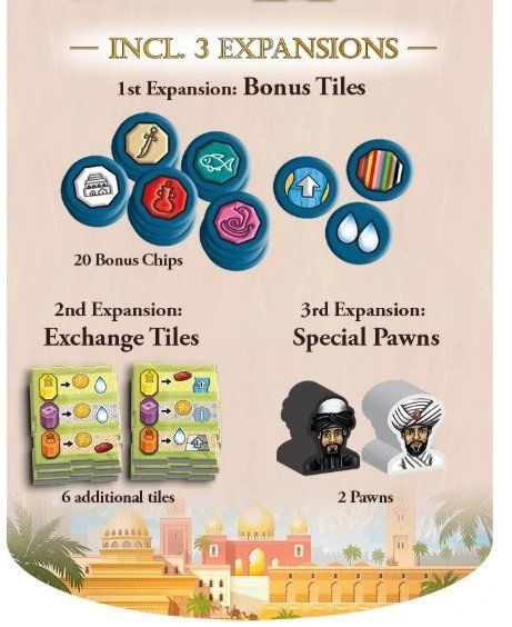 Pegasus Spiele Spiele: MARRAKESH  Deluxe Version + Camels & Nomads Erweiterung -Neu – Neu und originalverpackt aus Luzern von Blue-Moon 7