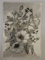 Silikonstempel Nr.652, Blumen und Blätter