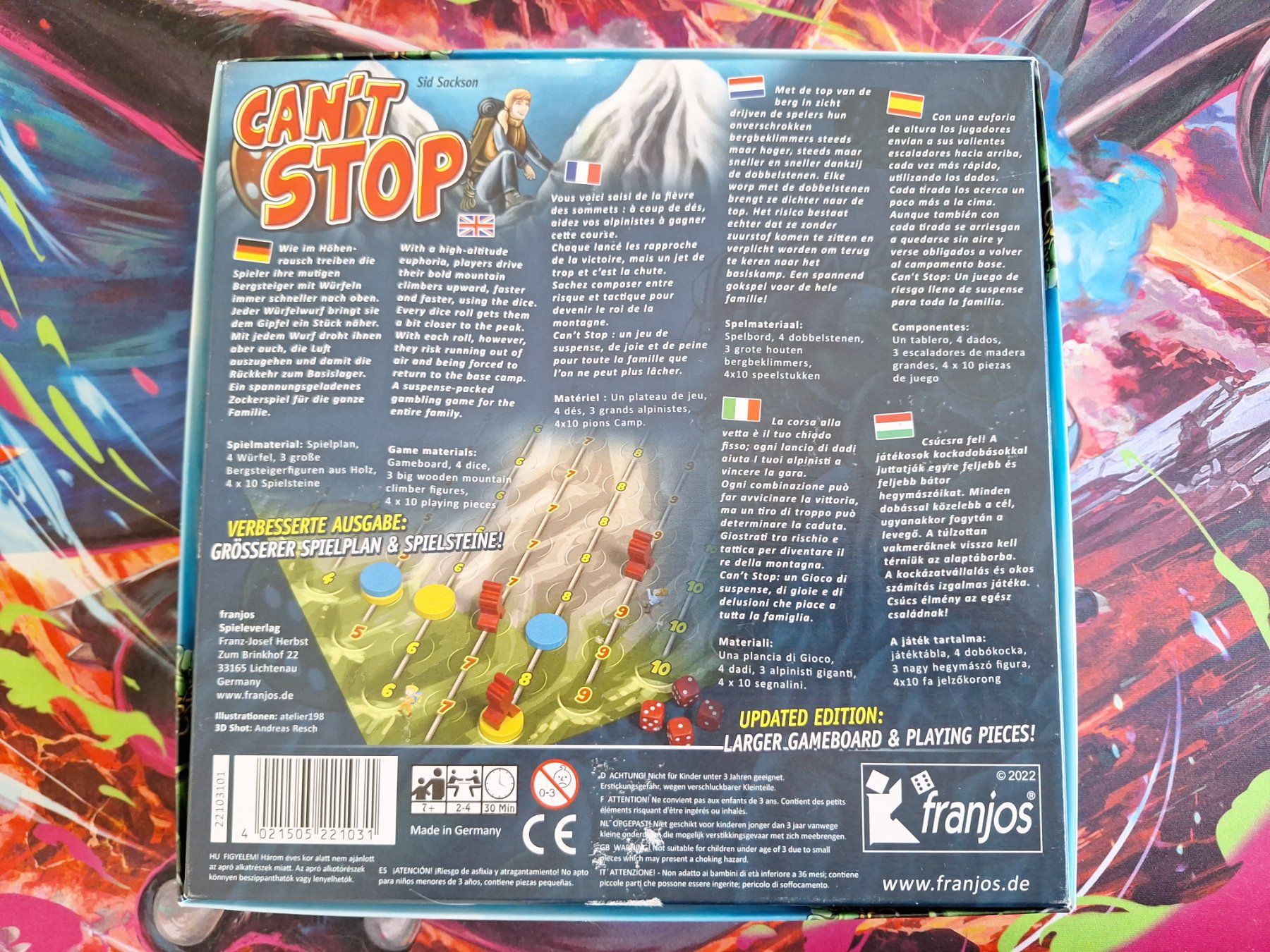 Giochi: Can't Stop - Cant Stop - Franjos – Usato da Altstätten SG venduto da GGsGameshop 6