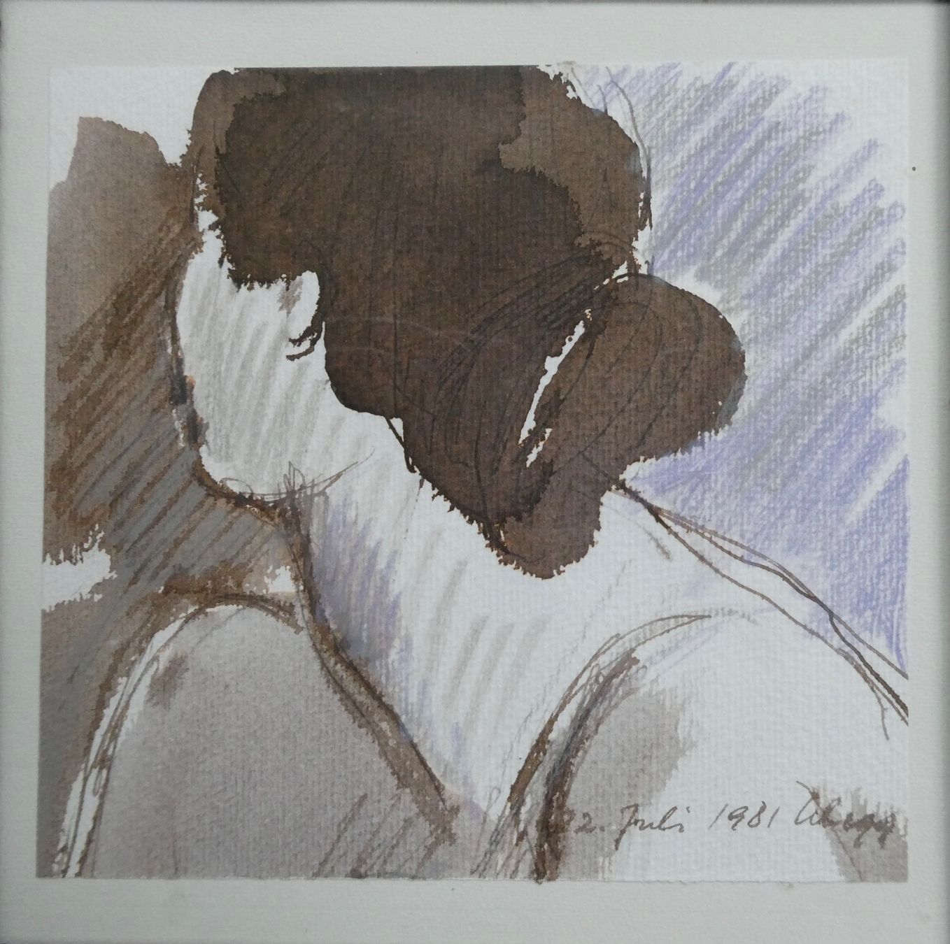 Tableaux: Aquarell Ruedi Schegg  22. Juli 1981 – D'occasion à Lüchingen par Eeizo 1