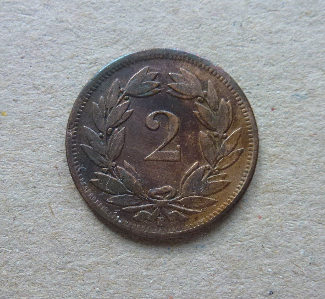 Tutti le monete: Schweiz ++ 2 Rappen 1870, gute Erhaltung – Usato da Walkringen venduto da Casablanca777 1