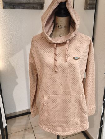 Damen Kapuzenpullover Oxmo rosa gepunktet Grösse XL
