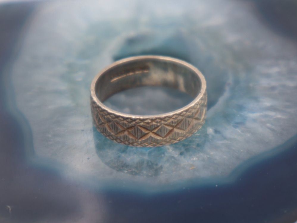 Ringe: 925 Silber RING Vintage Gr. 56 - Schönes Design – Gebraucht aus Baden von TellsKuchenhaus 1