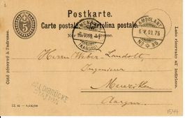 PK, 1903 Stabstempel Waldibrücke Station
