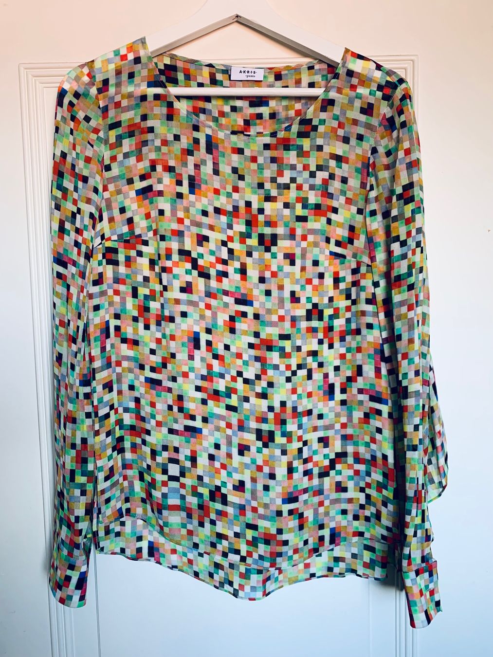 Akris Blusen: Beautiful printed blouse Akris Punto 34 – Neu (gemäss Beschreibung) aus Sankt Gallen von DDDAAA